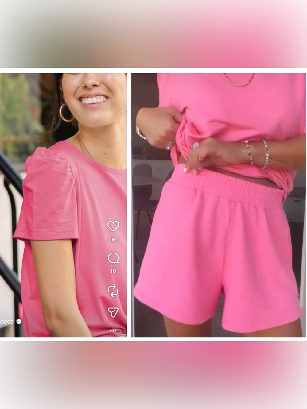Smash & Tess Emma t shirt and lounge shorts bundle
